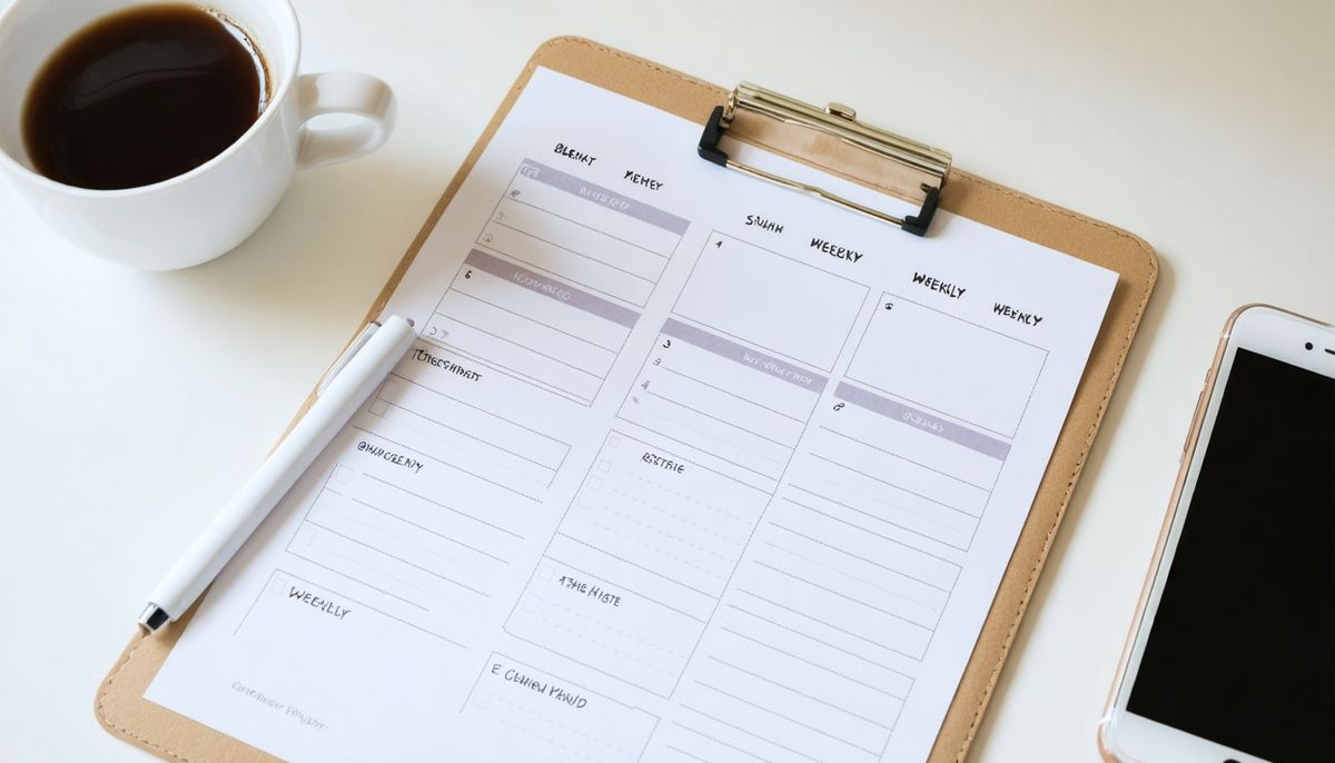 Haftalık Rutinler İçin Etkili Planlama Şablonları ile Organize Yaşamın Sırları