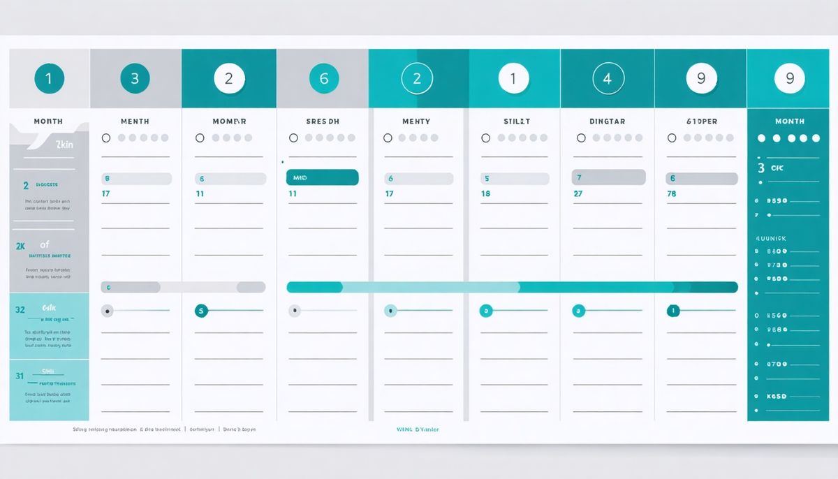 Kişisel Gelişim Takvimi: Ay Ay Hedef ve Beceri İzleme Tablosu