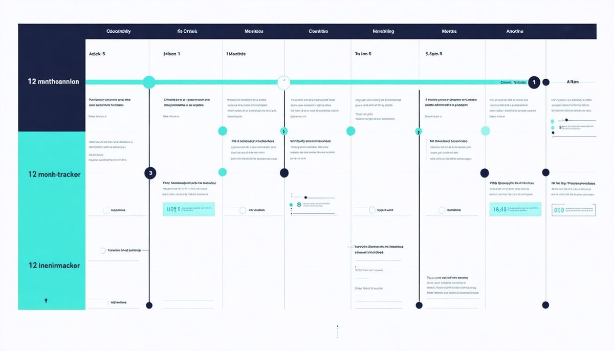 Yıllık Hedef Planı: 12 Aylık Hedef Bölümlendirme ve İzleme Şablonu
